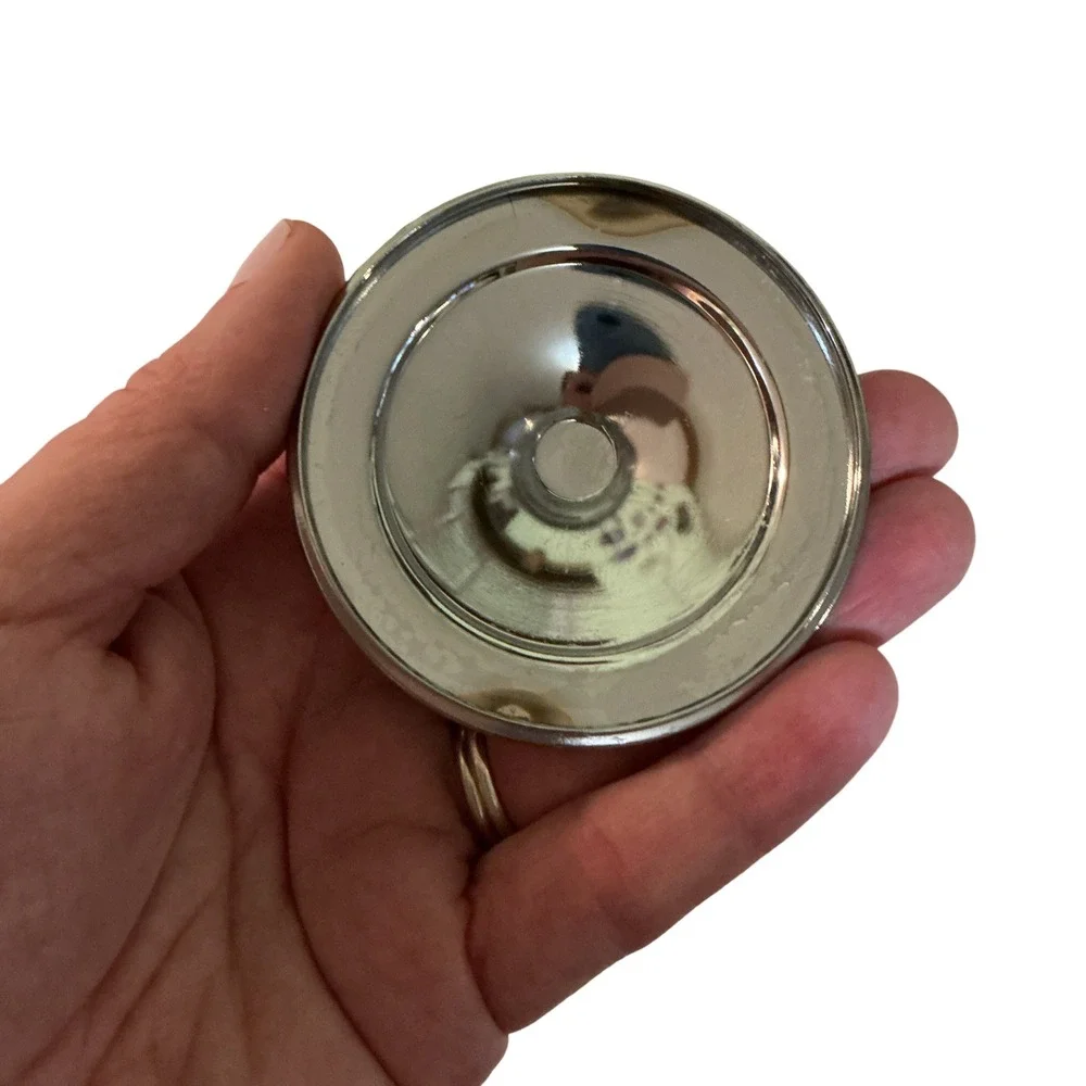 Vintage Silver Tone Footed Cream and Sugar Set with Lid Rope Detail 3.5in x 3in